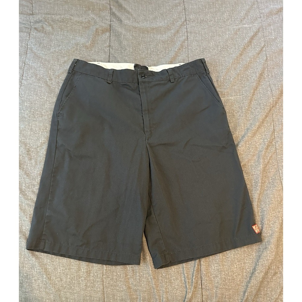 Vans x Red Cap Mens Workwear Chino Shorts 38 Skate Streetwear Gray Industrial